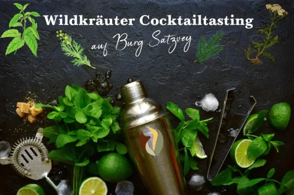 Wildkräuter-Cocktailtasting auf der Burg Satzvey
